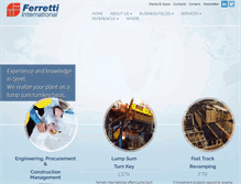 Tablet Screenshot of ferretti-group.com